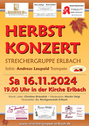 Plakat Herbstkonzert 2024