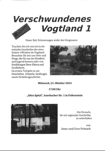 Verschwundenes Vogtland 1 2024