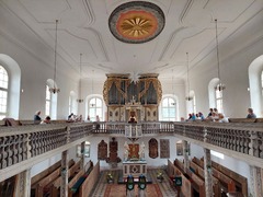 Friedenskirche in Ponitz mit der Silbermann-Orgel