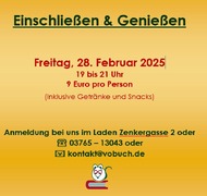 Einschließen und Genießen 28.2.25